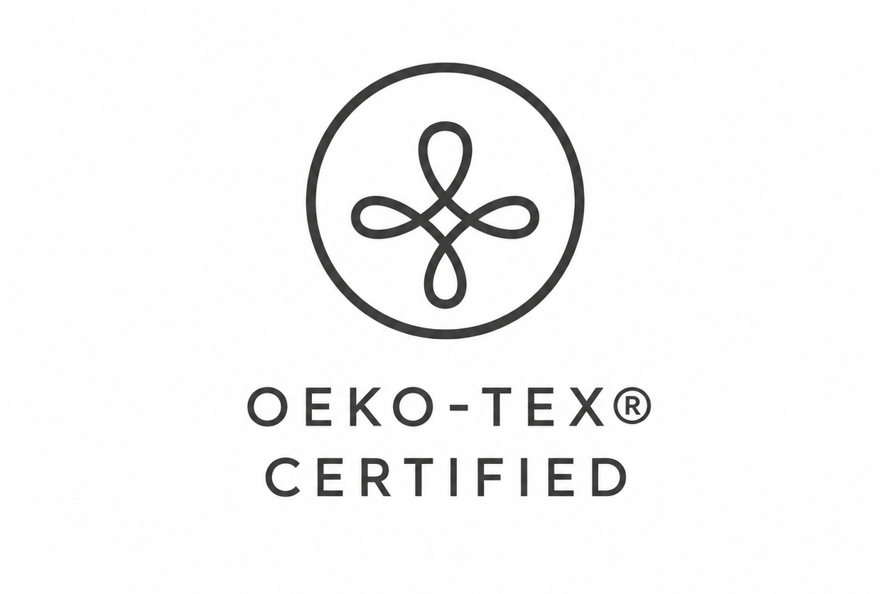 Oeko-Tex Certified logo on a white background
