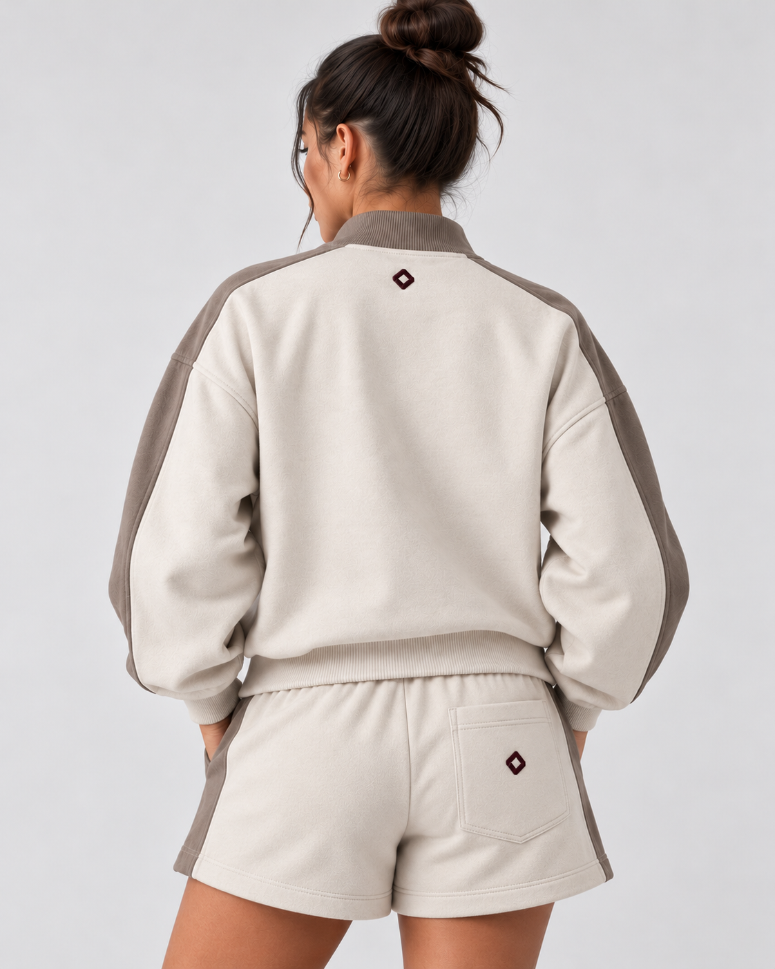 RECOVERY GOTS Organic Cotton Quarter-Zip Jumper